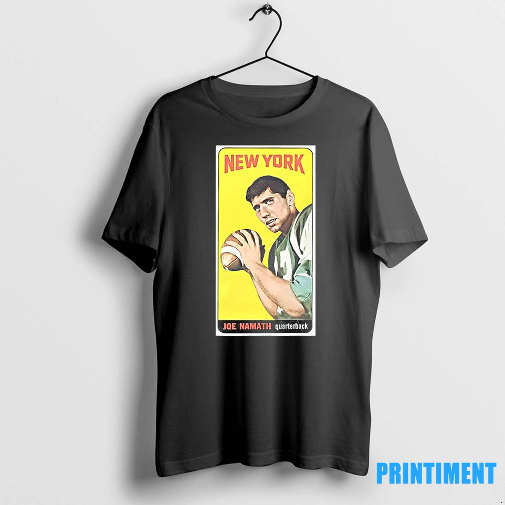 New York Jets Joe Namath Trading Card Tshirts Sweater