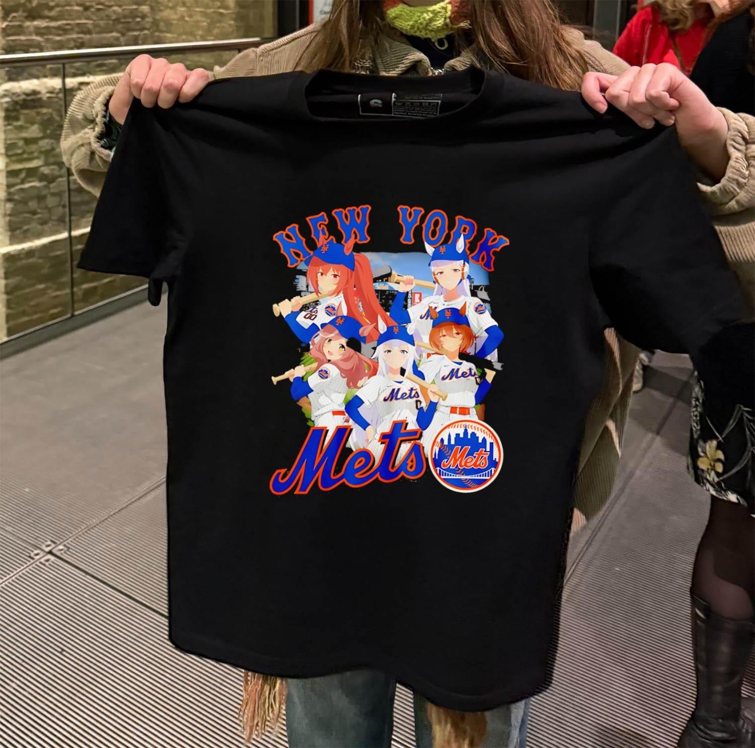 New York Mets Anime Girls Baseball Team Fan Graphic shirt