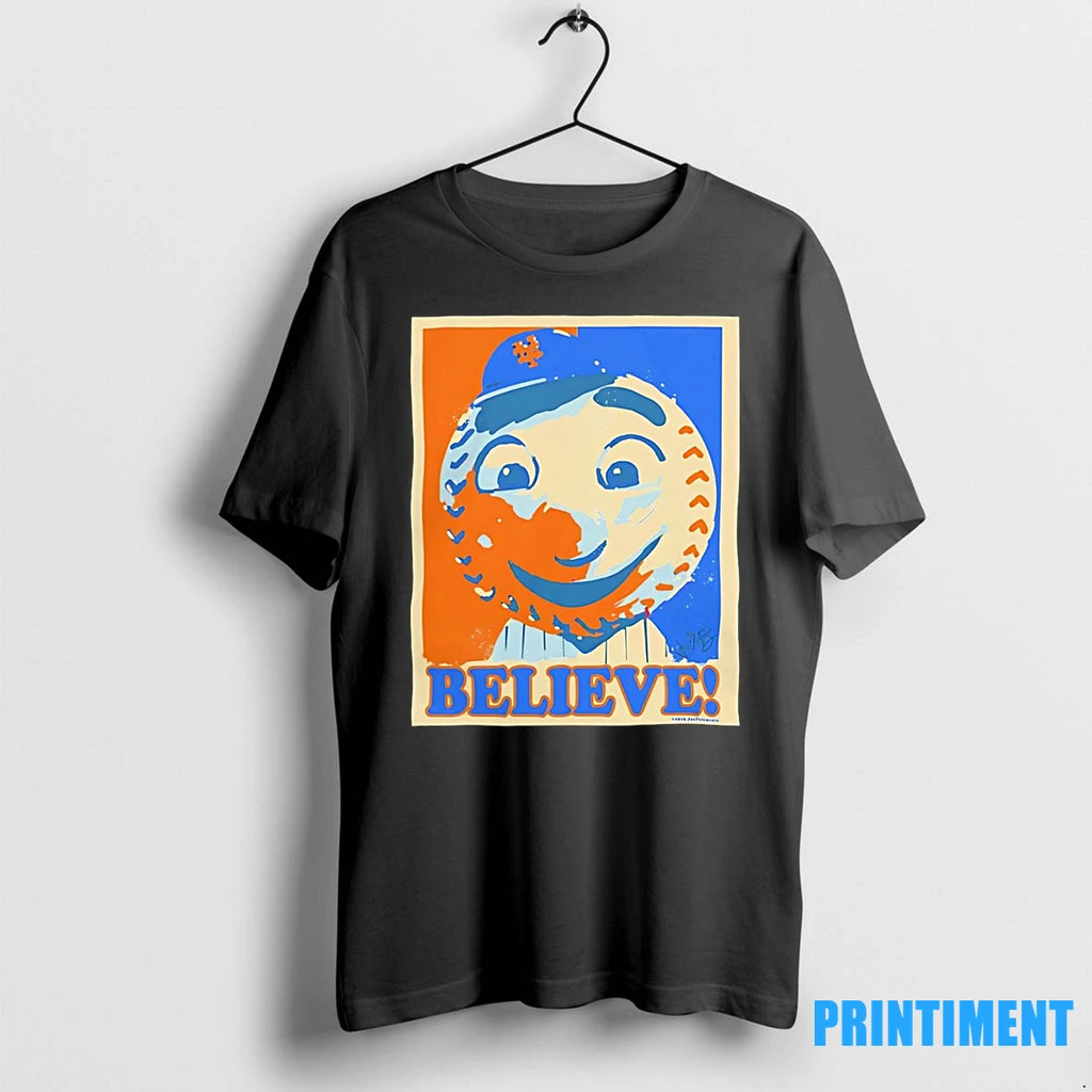 New York Mets Mr Met Believe Hope 2025 Baseball Tshirts Sweater