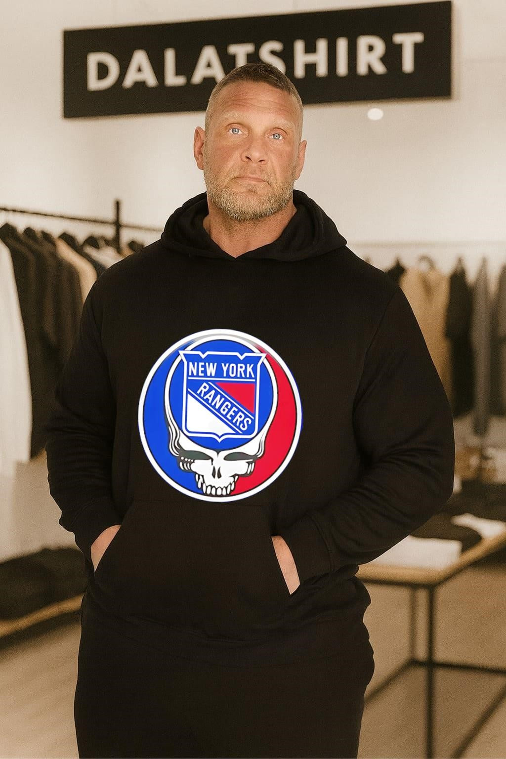 New York Rangers Grateful Dead Skull shirt