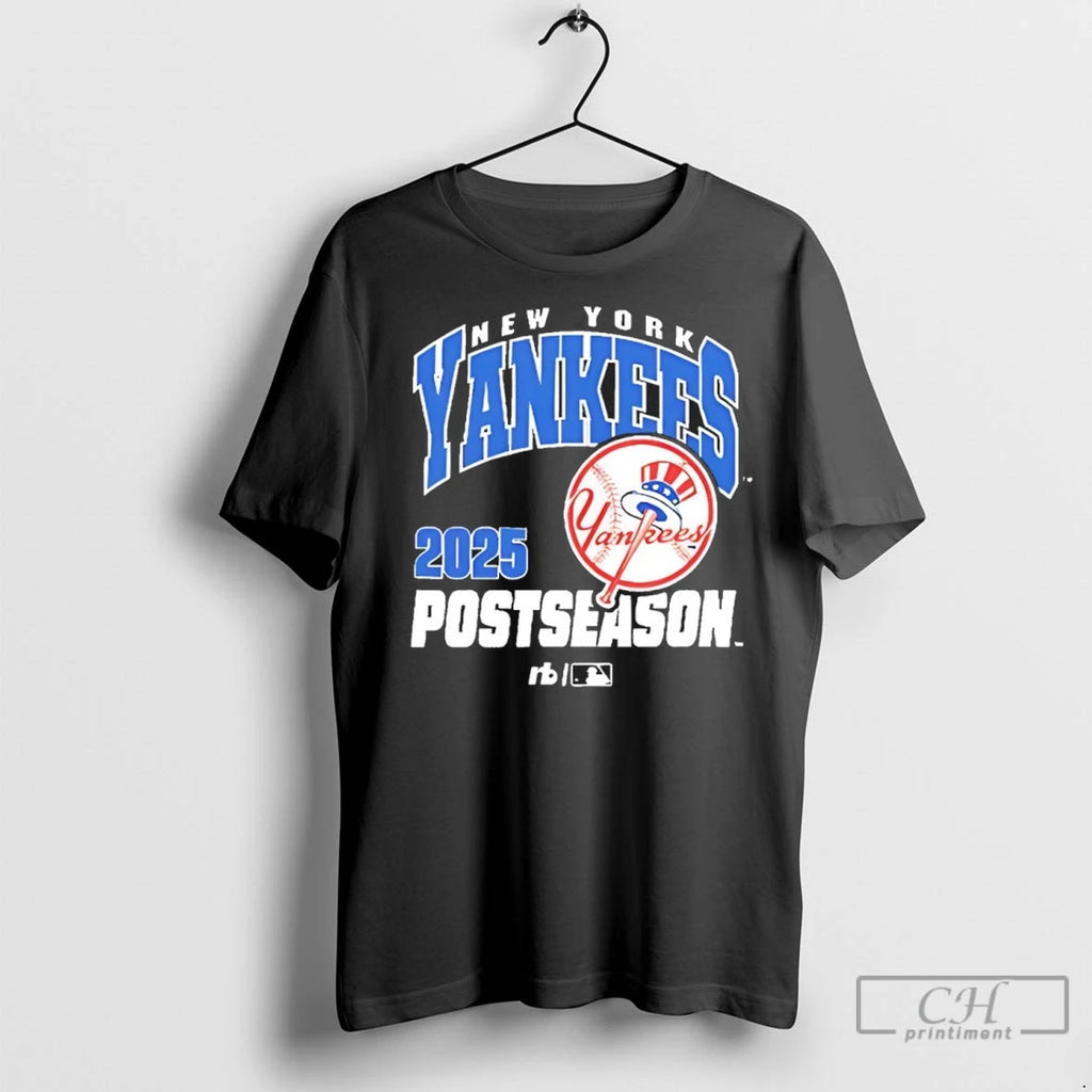 New York Yankees Baseball 2025 Mlb Postseason Graphic T Shirts