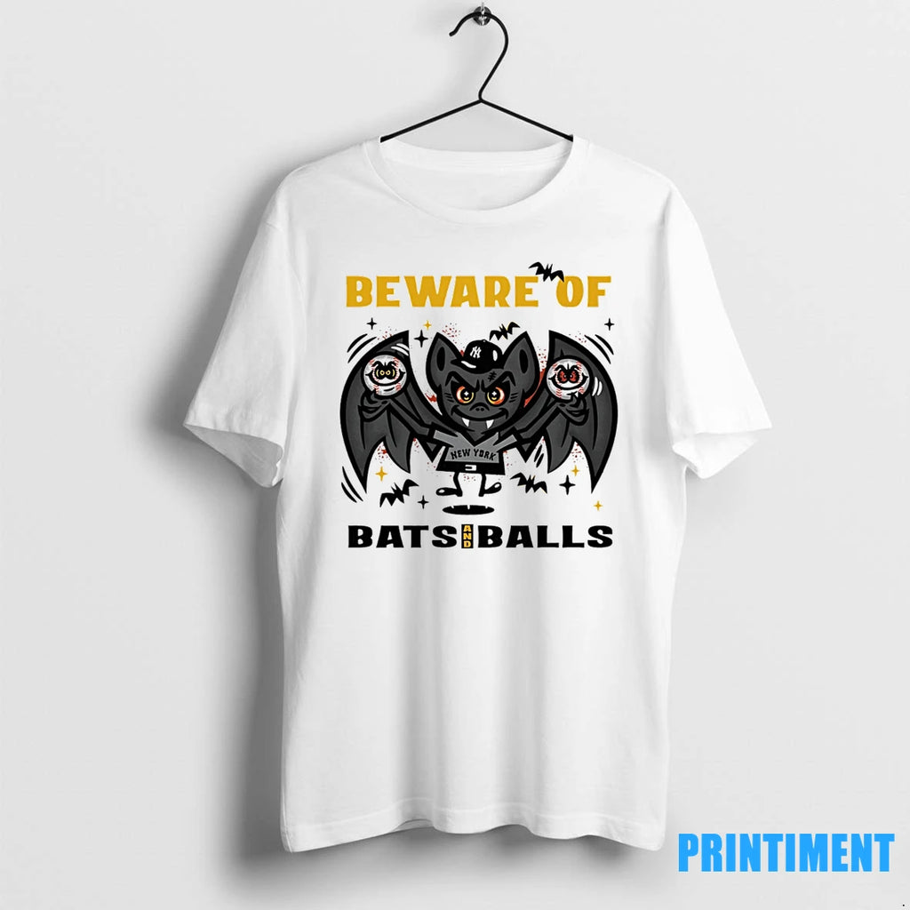 New York Yankees Beware Of Bats And Balls October Halloween Tshirts Sweater