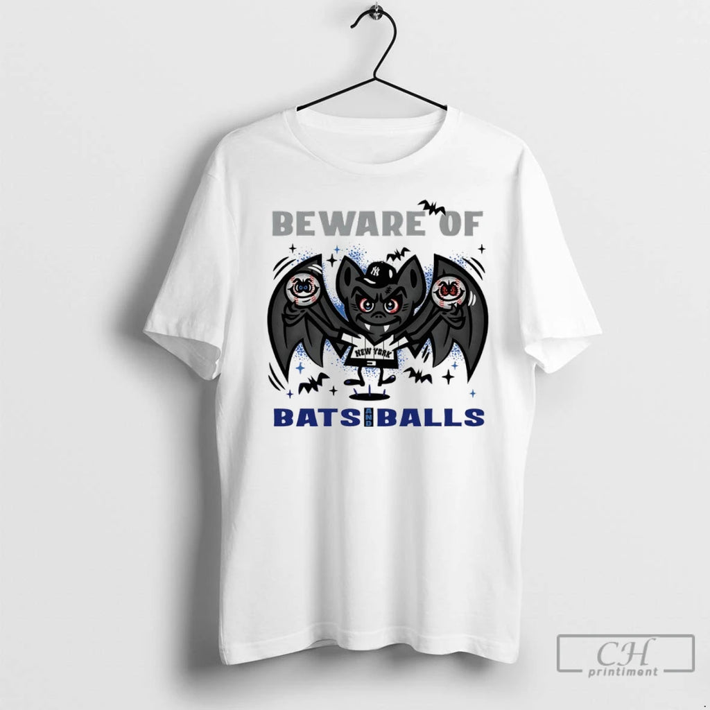 New York Yankees October Beware Of Bats And Balls T Shirts