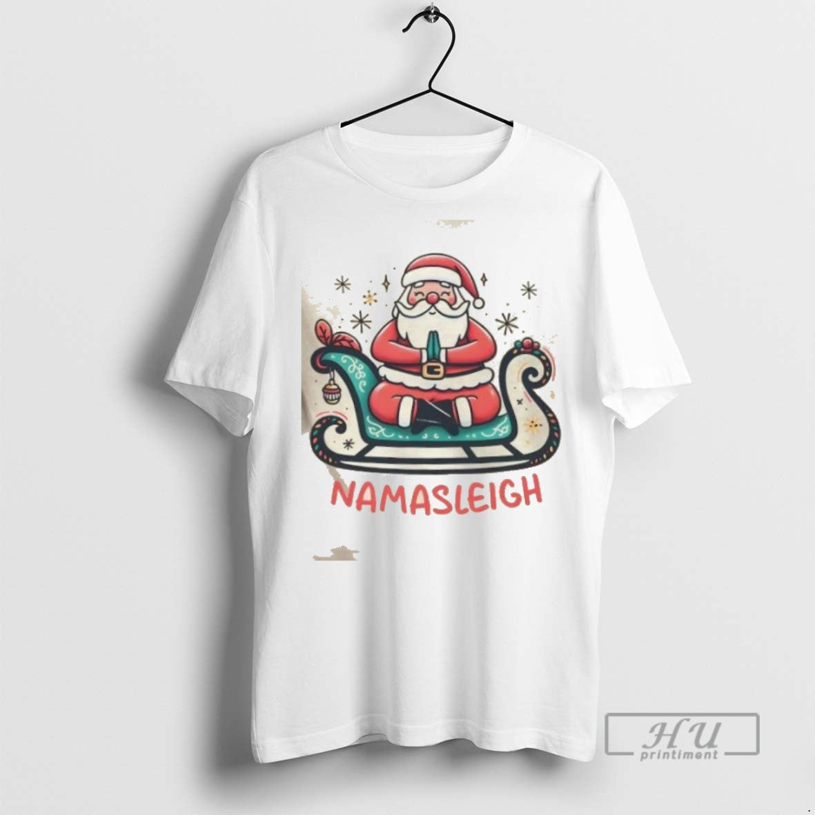 New Zen Sleigh Ride Santa Christmas Tee Shirts Sweatshirt Hoodies
