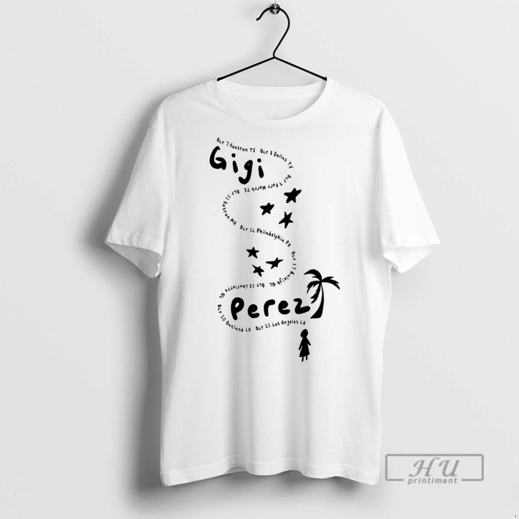 New Gigi Perez At The Beach Tour 2025 Tee Shirts Sweatshirt Hoodies