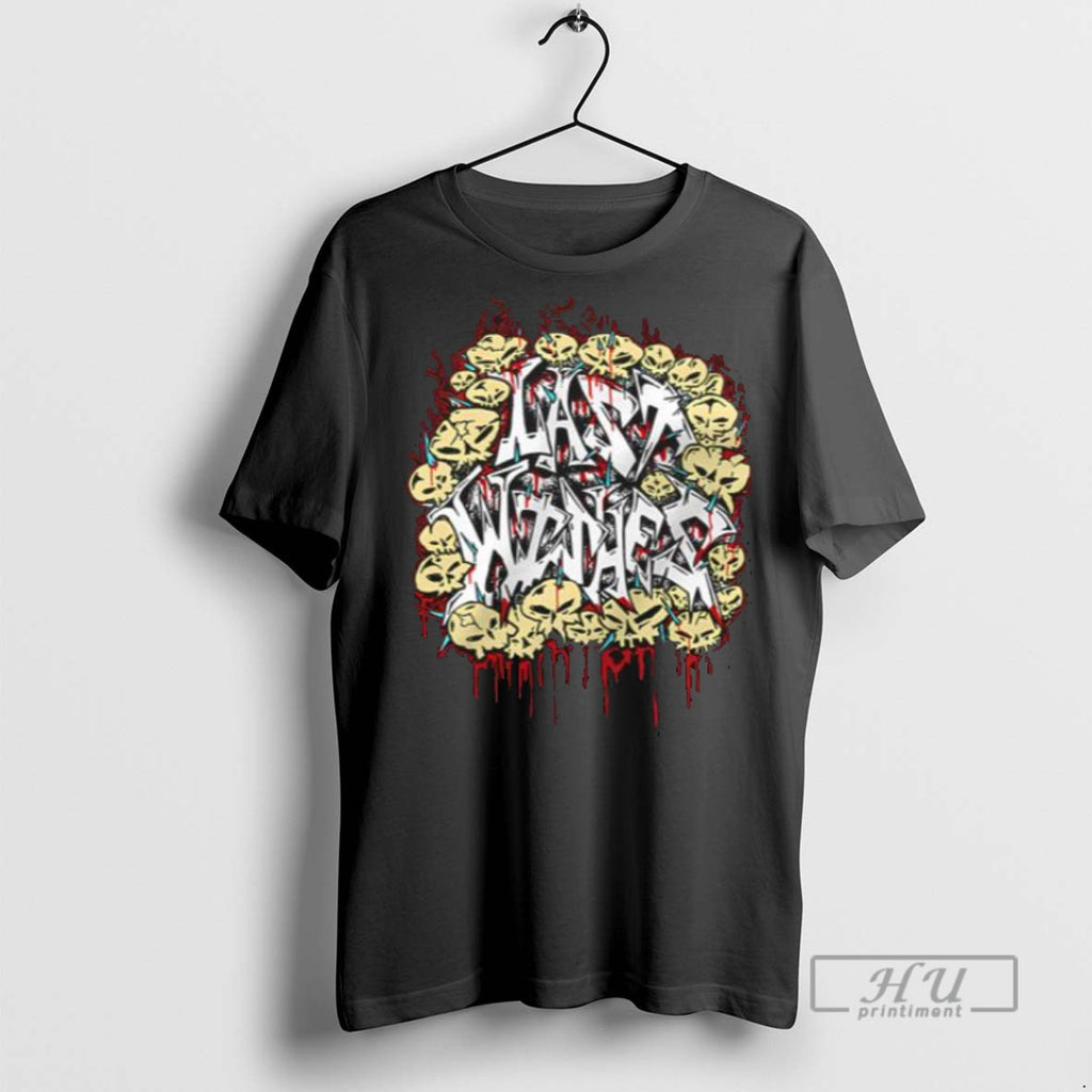 New Last Wishes Skull Graffiti Men Tee Shirts Sweatshirt Hoodies