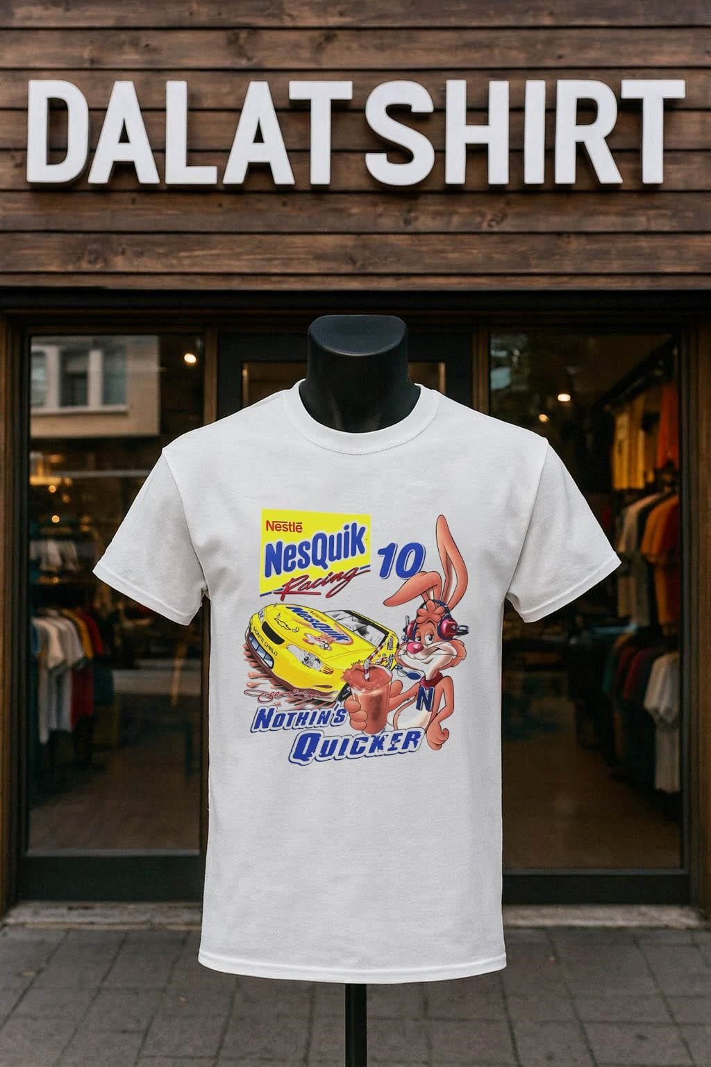 Nesquik x Nascar Nothin’s Quicker cartoon shirt
