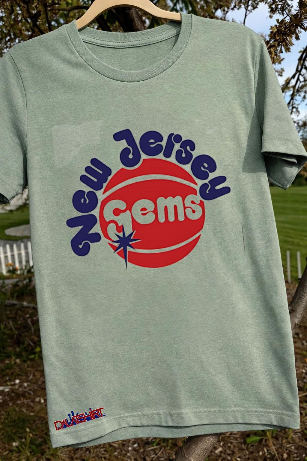 New Jersey Gems basketball logo shirt