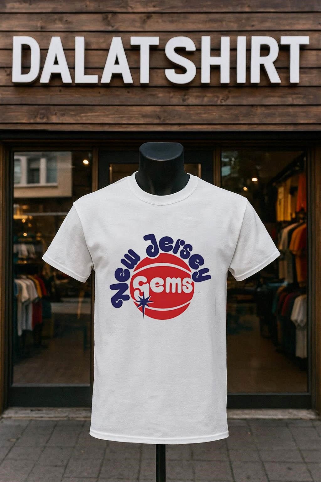 New Jersey Gems basketball logo shirt