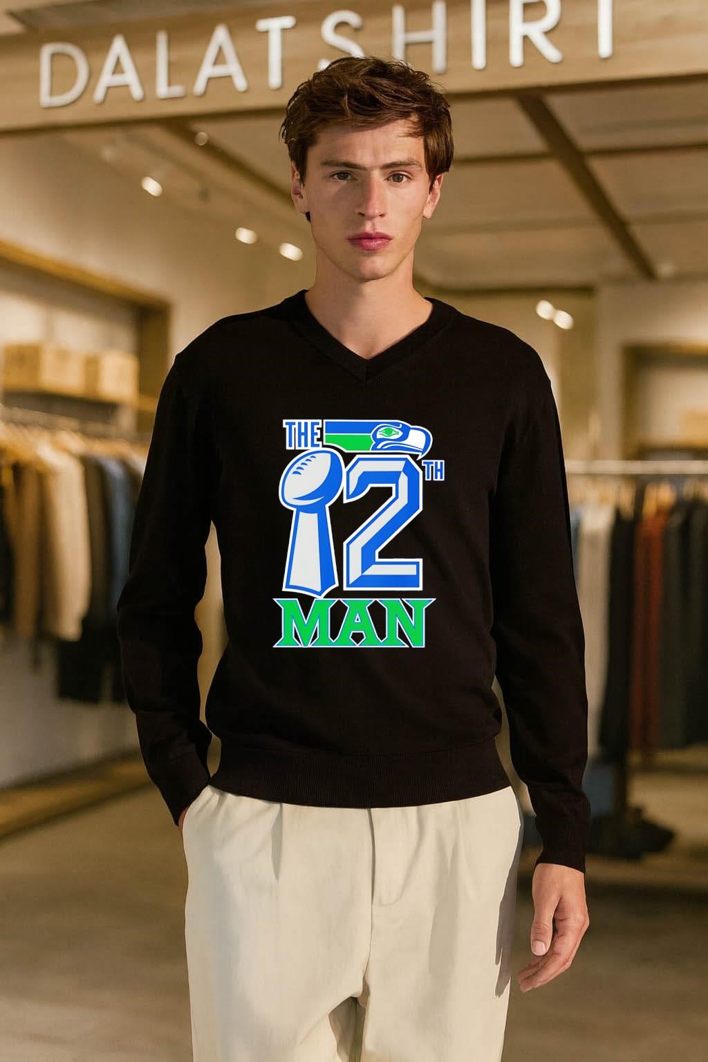 The 12th Man Seattle Football Trophy And Mascot Logo shirt