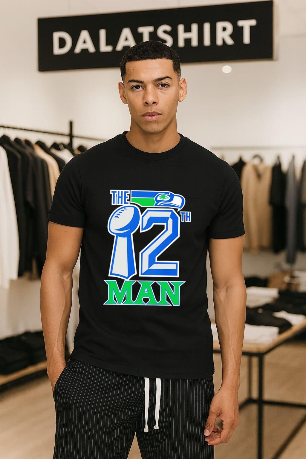 The 12th Man Seattle Football Trophy And Mascot Logo shirt
