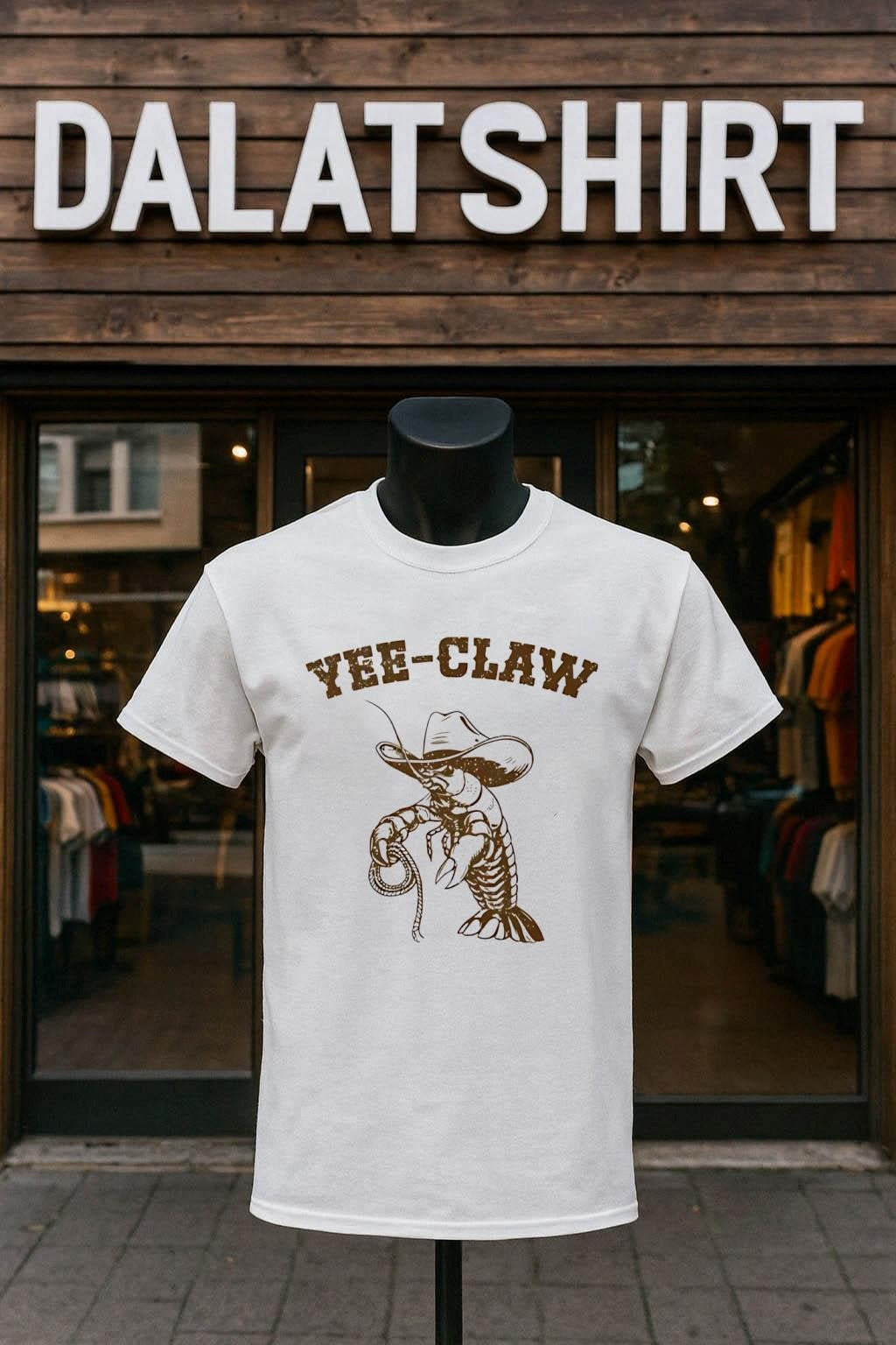 Yee Claw Crayfish cowboy shirt