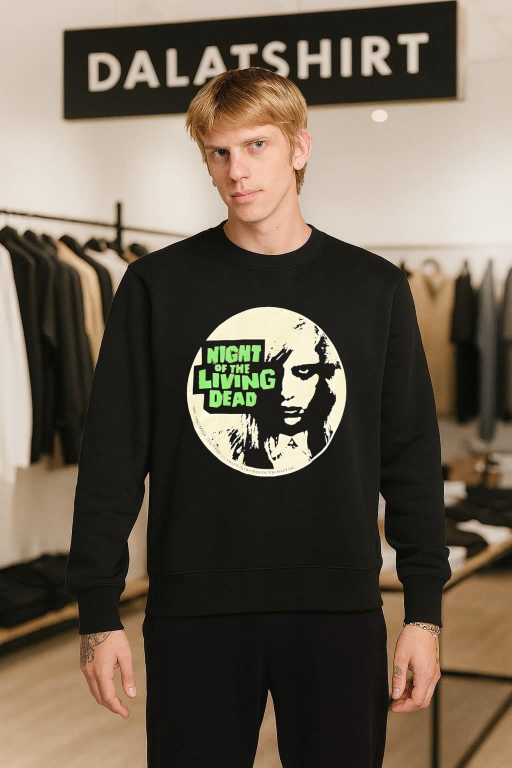 Night Of The Living Dead zombie face movie shirt