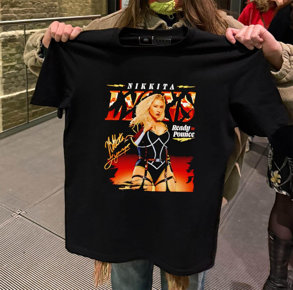 Nikkita Lyons Ready to Pounce wrestling graphic design shirt