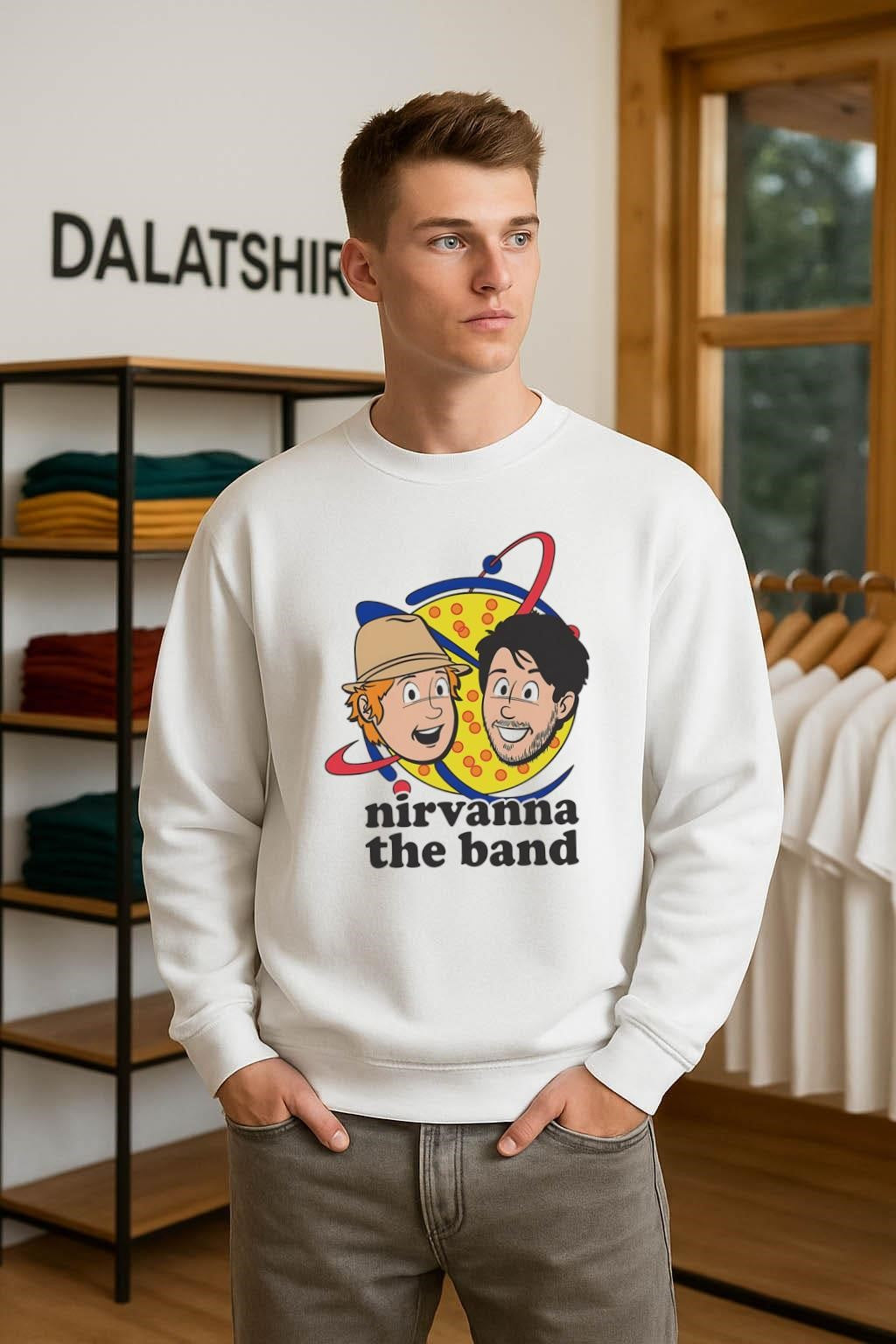 Nirvanna The Band Show Cartoon Faces shirt