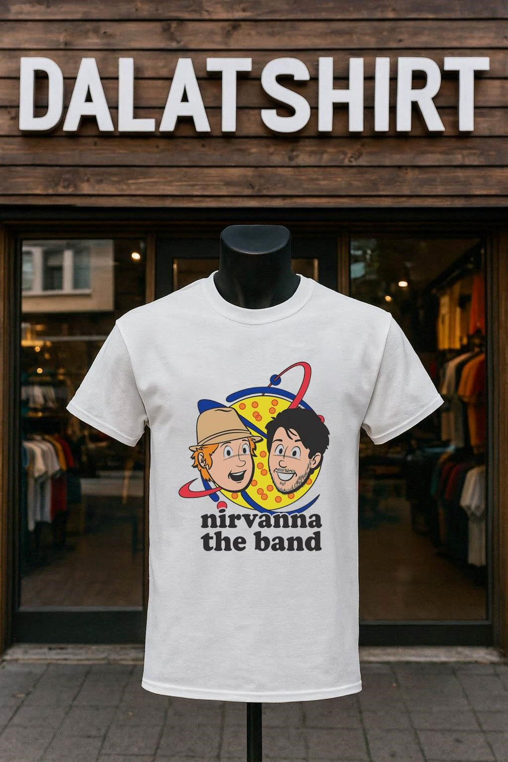 Nirvanna The Band Show Cartoon Faces shirt