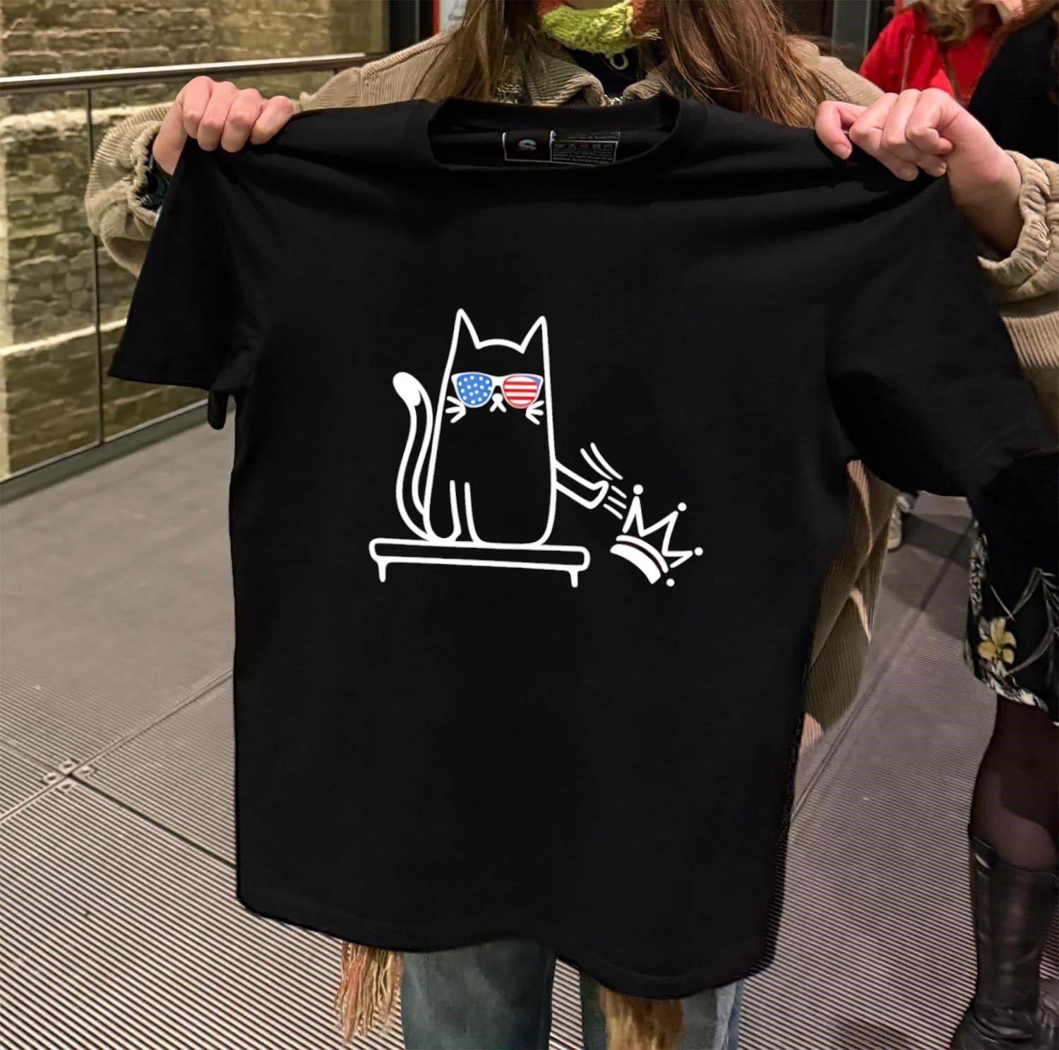 No Kings Cat meme shirt