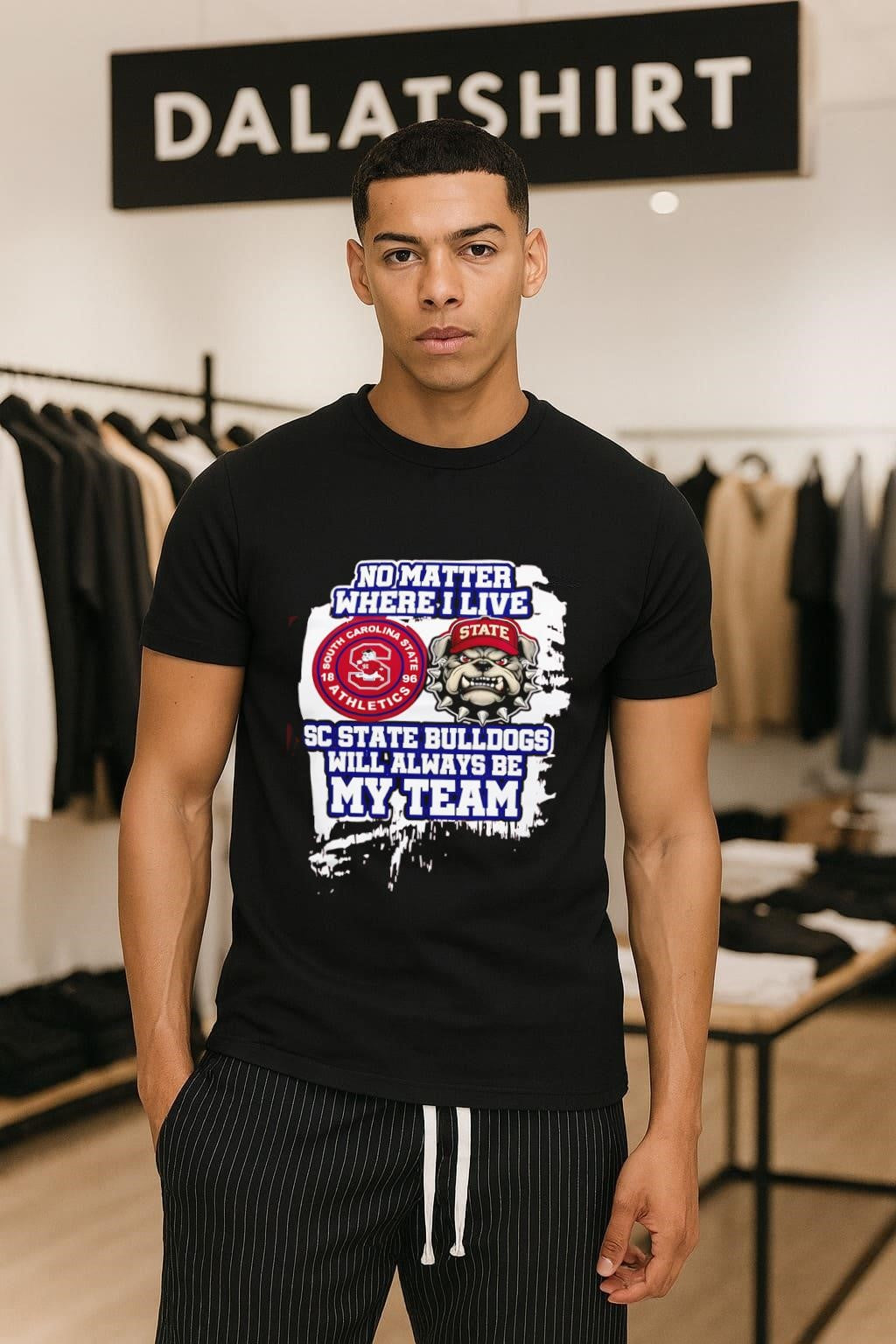 No Matter Where I Live SC State Bulldogs Athletics shirt