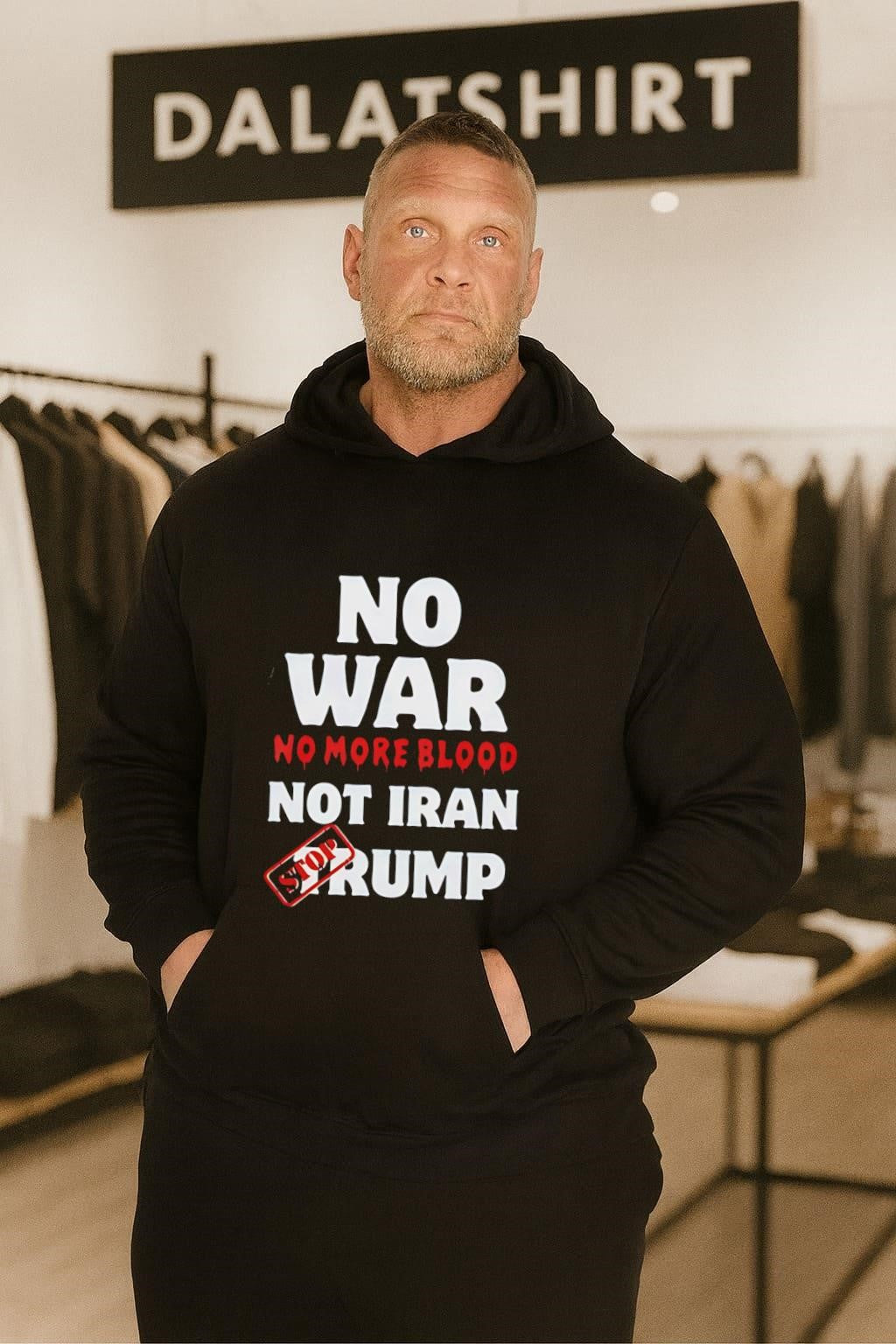 No War No More Blood Not Iran Stop Trump shirt