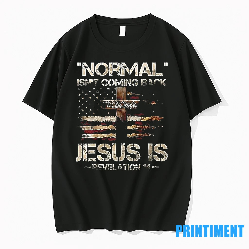 Normal Isnt Coming Back Jesus Is Revelation 14 Tshirts Sweater