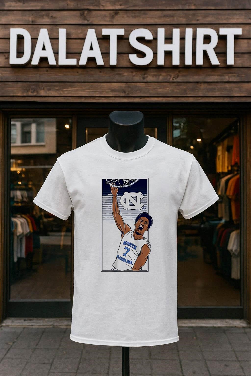North Carolina Tar Heels Basketball Player Slam Dunk shirt