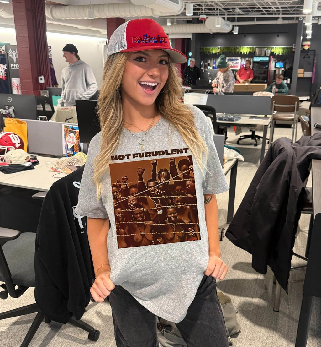Not Fvrudlent People Behind Barbed Wire Power Graphic shirt