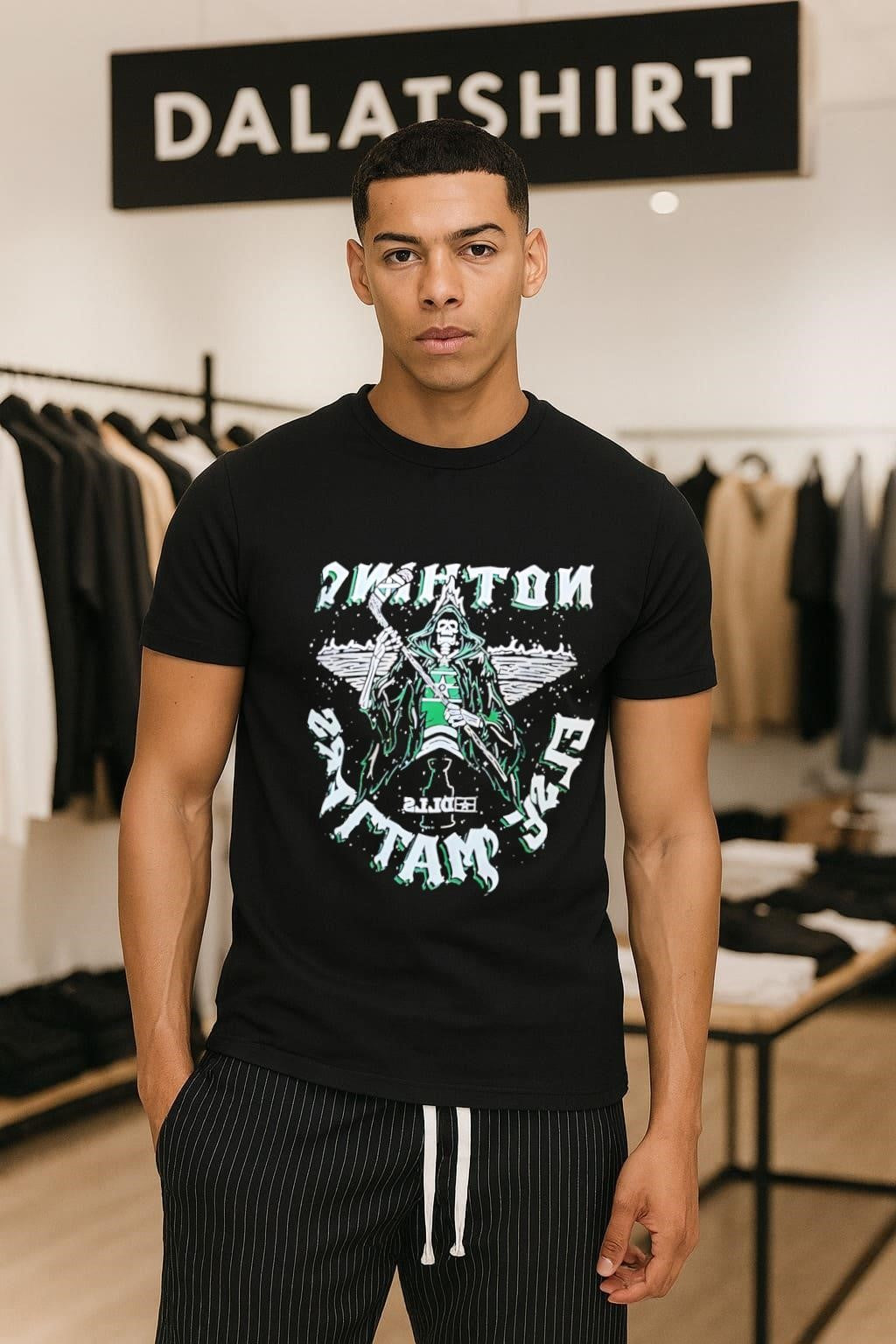 Nothing Else Matters Grim Reaper Holding Hockey Stick Dallas Stars shirt