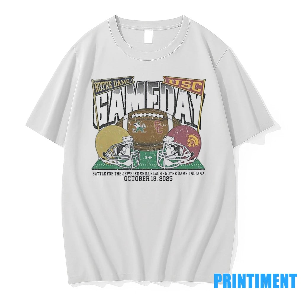 Notre Dame Fighting Irish Vs Usc Trojans 2025 Gameday Football Tshirts Sweater