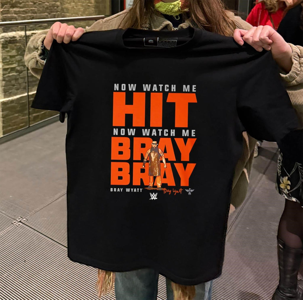 Now Watch Me Hit Bray Wyatt graphic portrait shirt