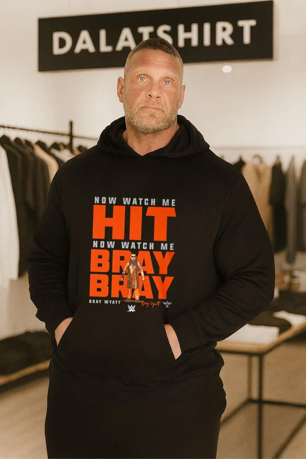 Now Watch Me Hit Bray Wyatt graphic portrait shirt