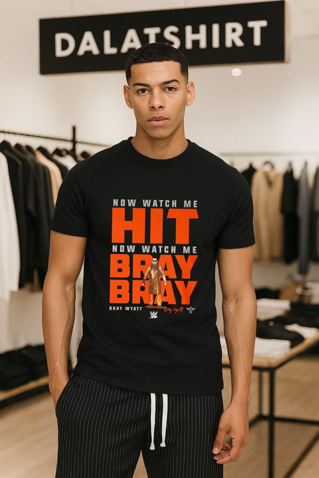 Now Watch Me Hit Bray Wyatt graphic portrait shirt