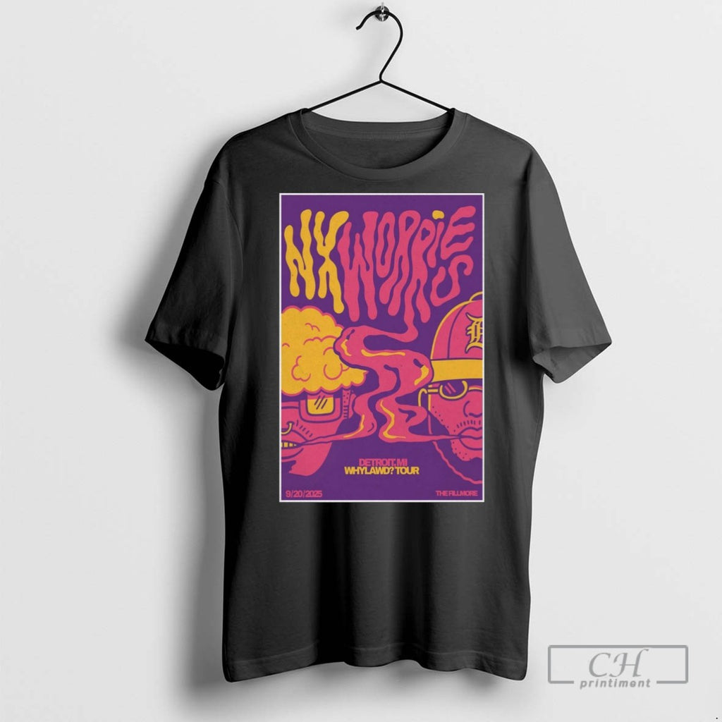 Nxworries Tour September 20 2025 Detroit Mi Whylawd Tour The Fillmore New T Shirts