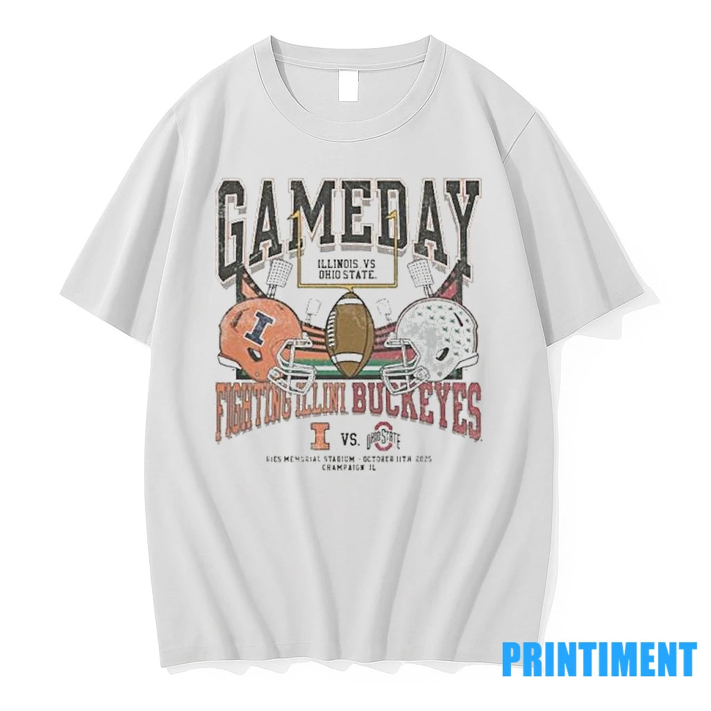 Osu Vs Illinois 2025 Gameday Matchup Helmet Tshirts Sweater