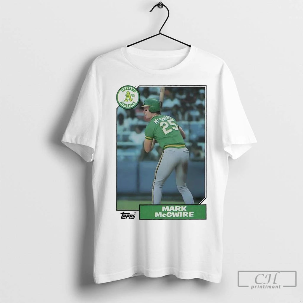 Oakland Athletics Mark Mcgwire Baseball Card Player Mlb T Shirts