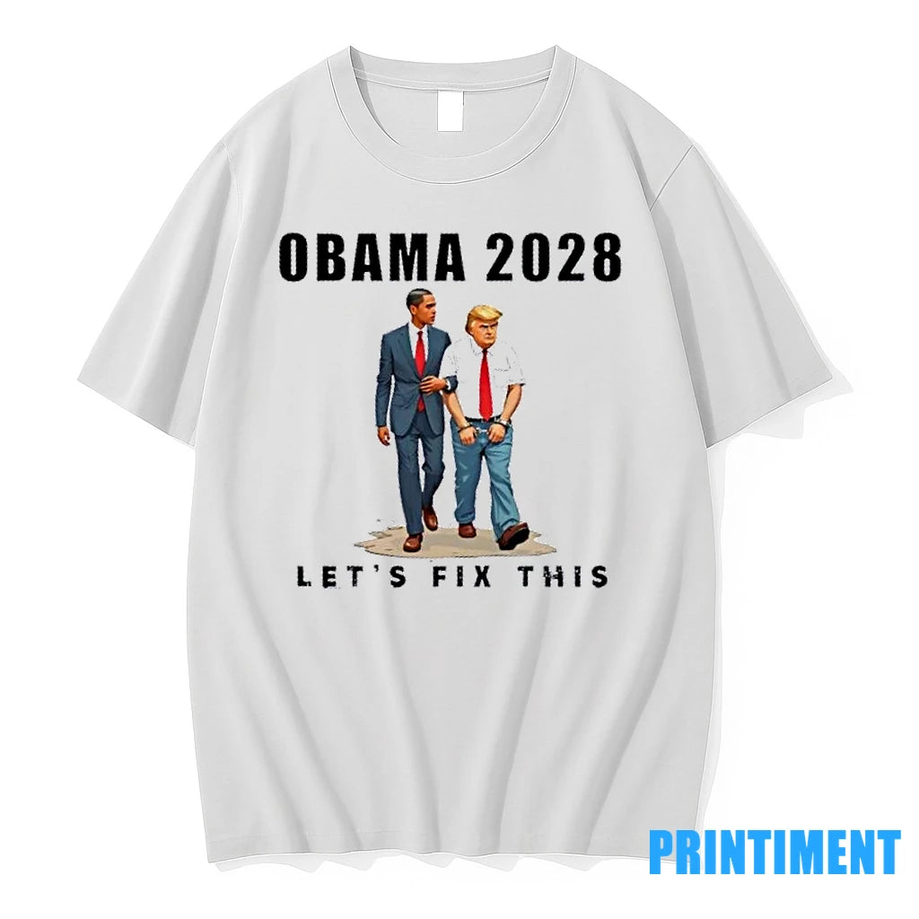 Obama 2028 Lets Fix This Trump Jail Tshirts Sweater