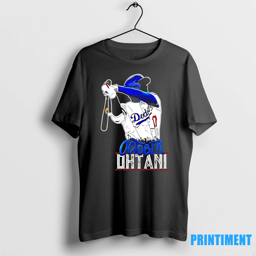 October Ohtani Shohei Ohtani La Dodgers Paint Tshirts Sweater