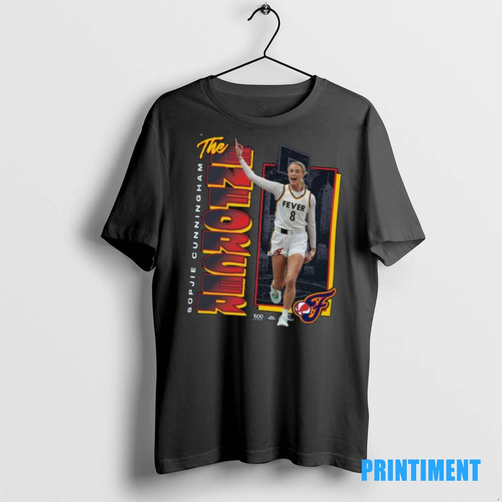 Official Indiana Fever Merch Sophie Cunningham Indiana Fever The Enforcer Hoodie0 Tee Sweater