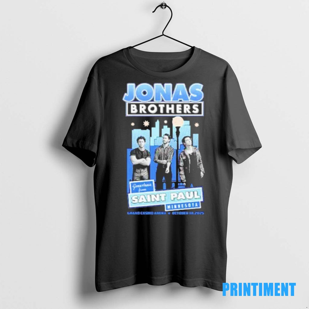 Official Jonas Brothers Greetings From Saint Paul Minnesota Tee Sweater