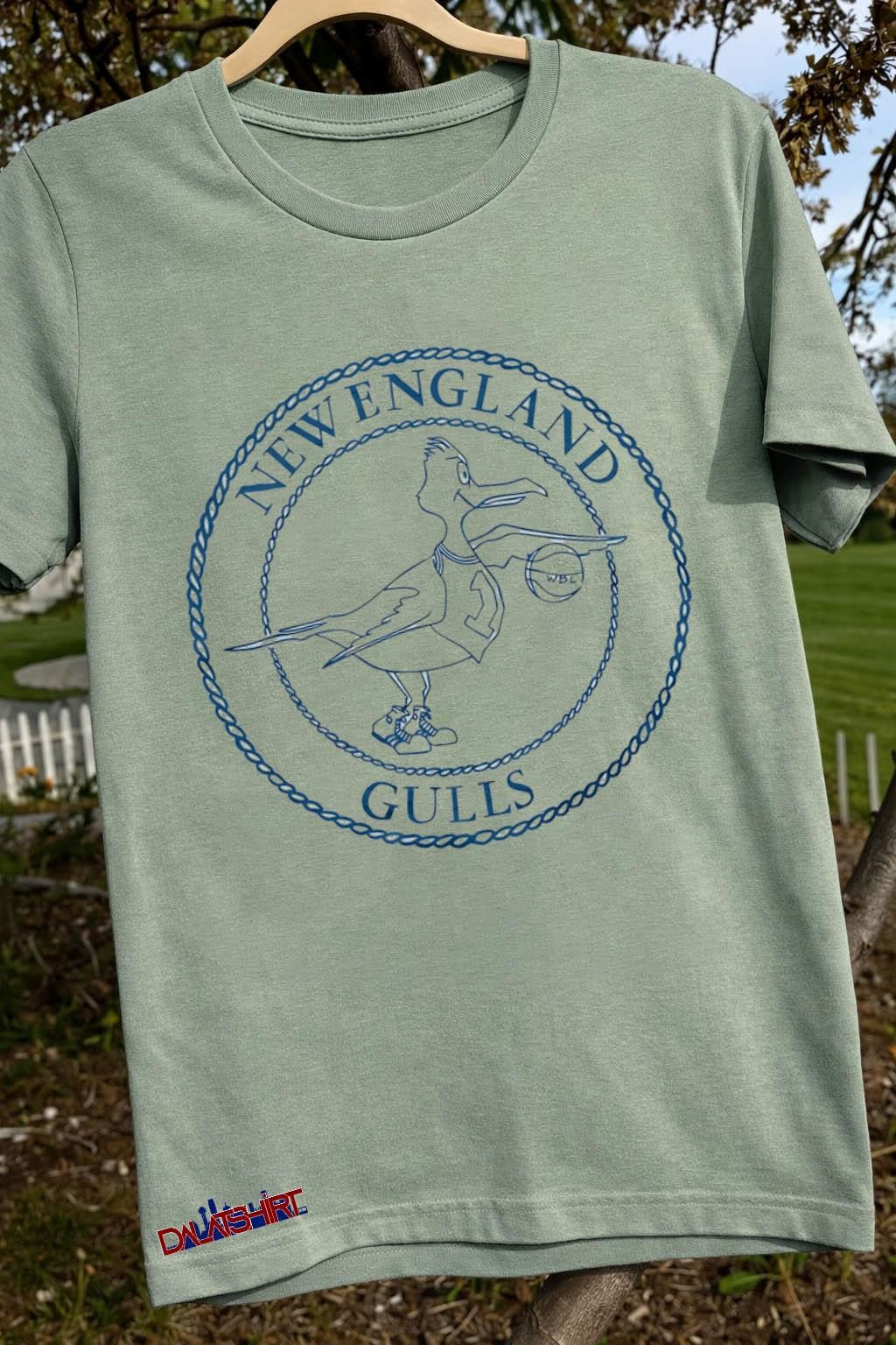 New England Gulls basketball logo shirt