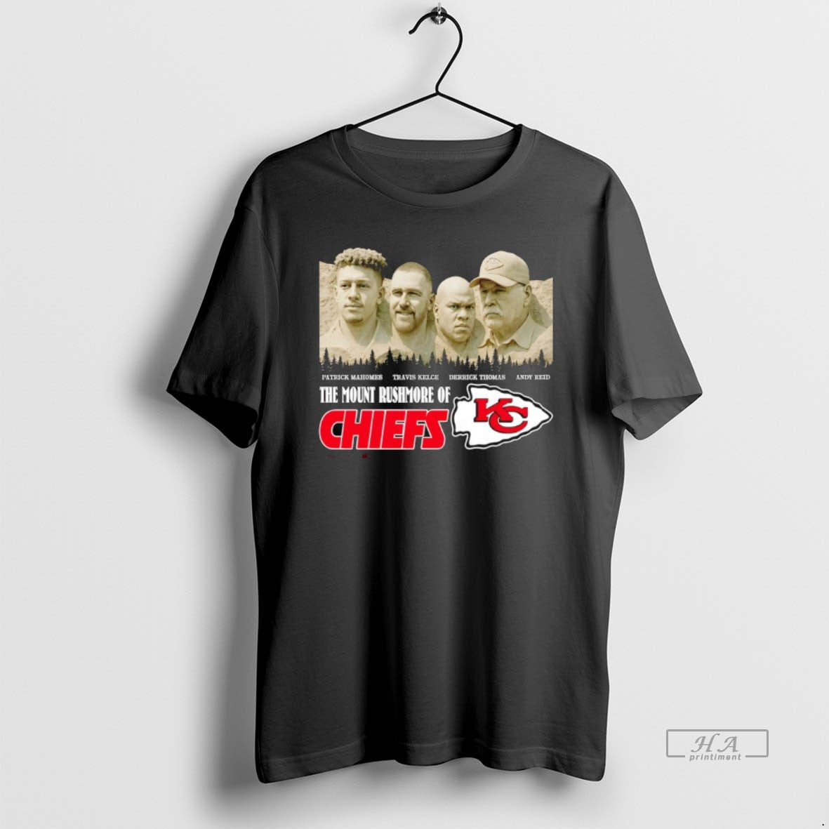 Official Patrick Mahomes Travis Kelce Derrick Thomas Andy Reid The Mount Rushmore Of Kansas City