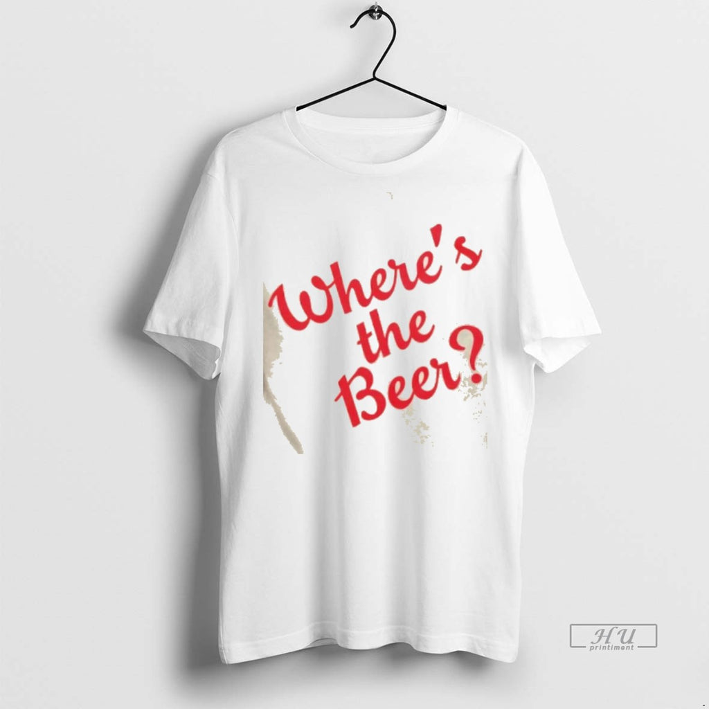 Official Trending Wheres The Beer Script T Shirt Sweater