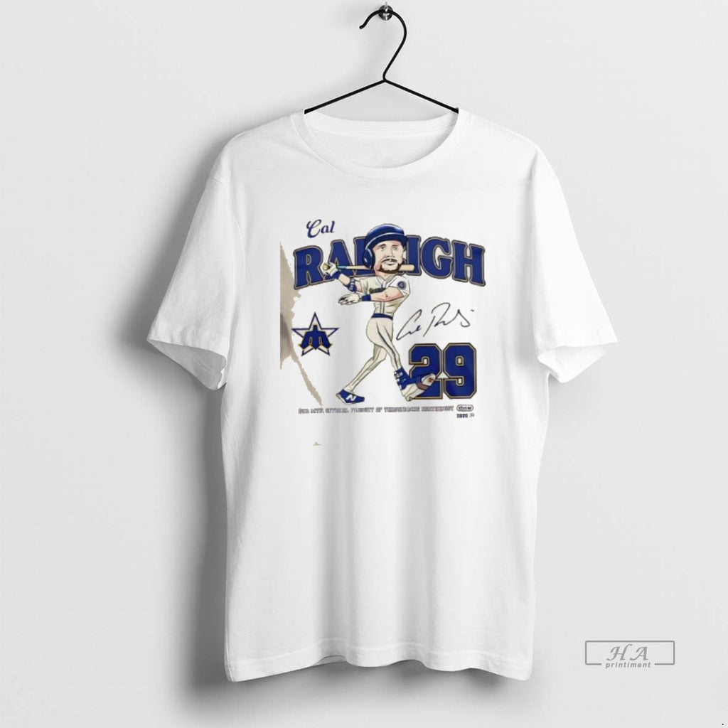 Official Trendy 2025 Cal Raleigh Mvp Seattle Mariners Baseball Signature 2 Sided