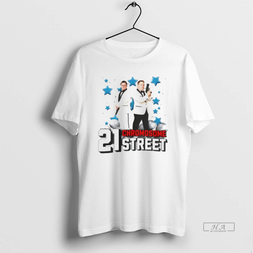 Official Trendy 21 Chromosome Street Down Syndrome Graphic