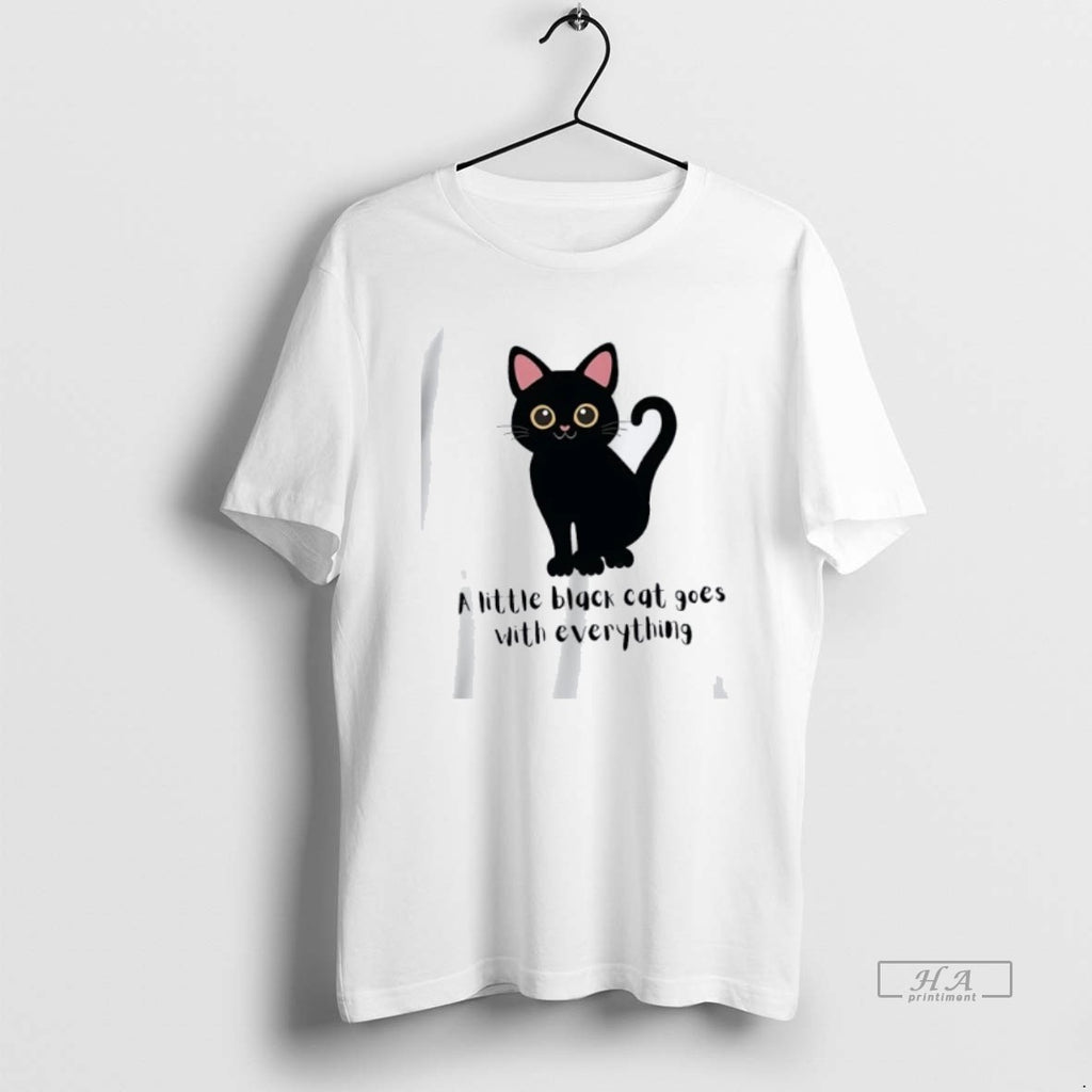Official Trendy A Little Black Cat Goes With Everything