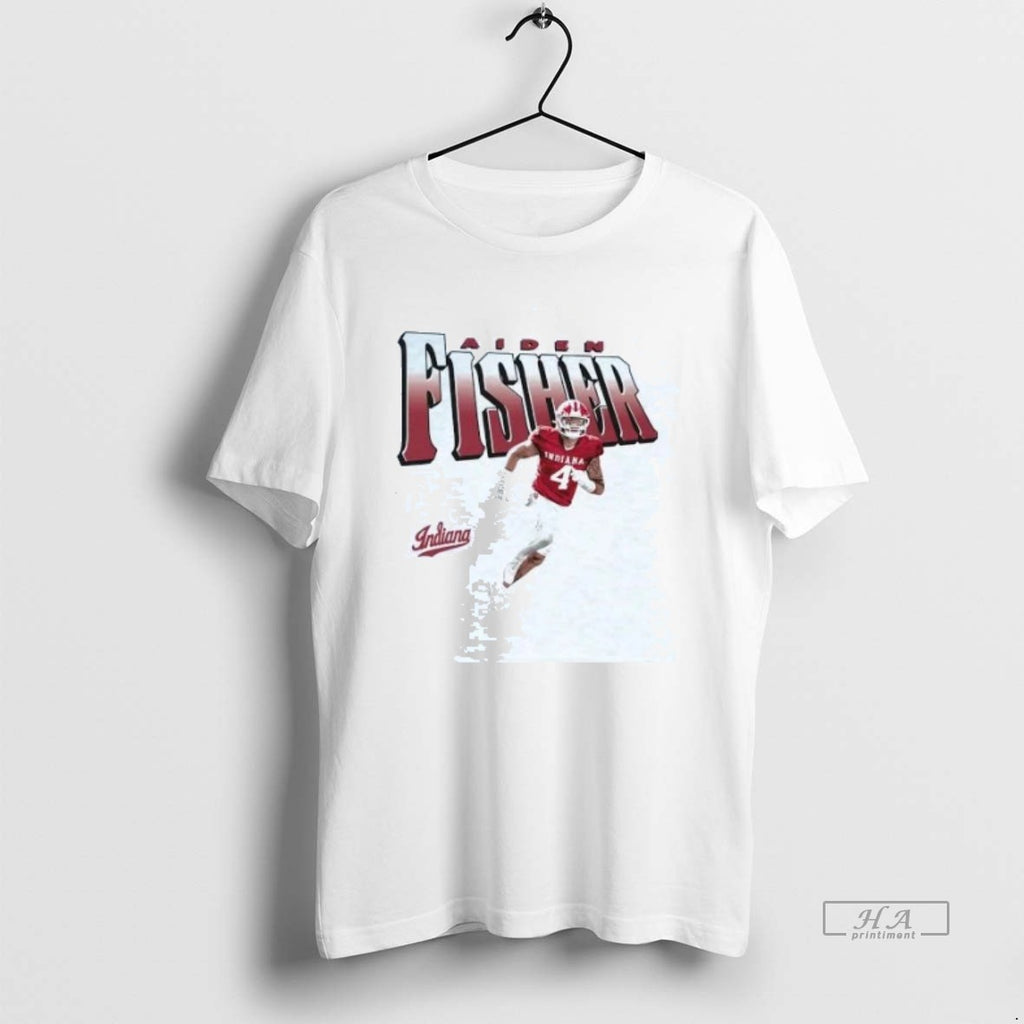 Official Trendy Aiden Fisher Illustrated Running Indiana Football