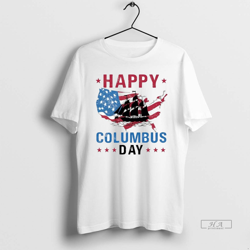 Official Trendy America Happy Columbus Day