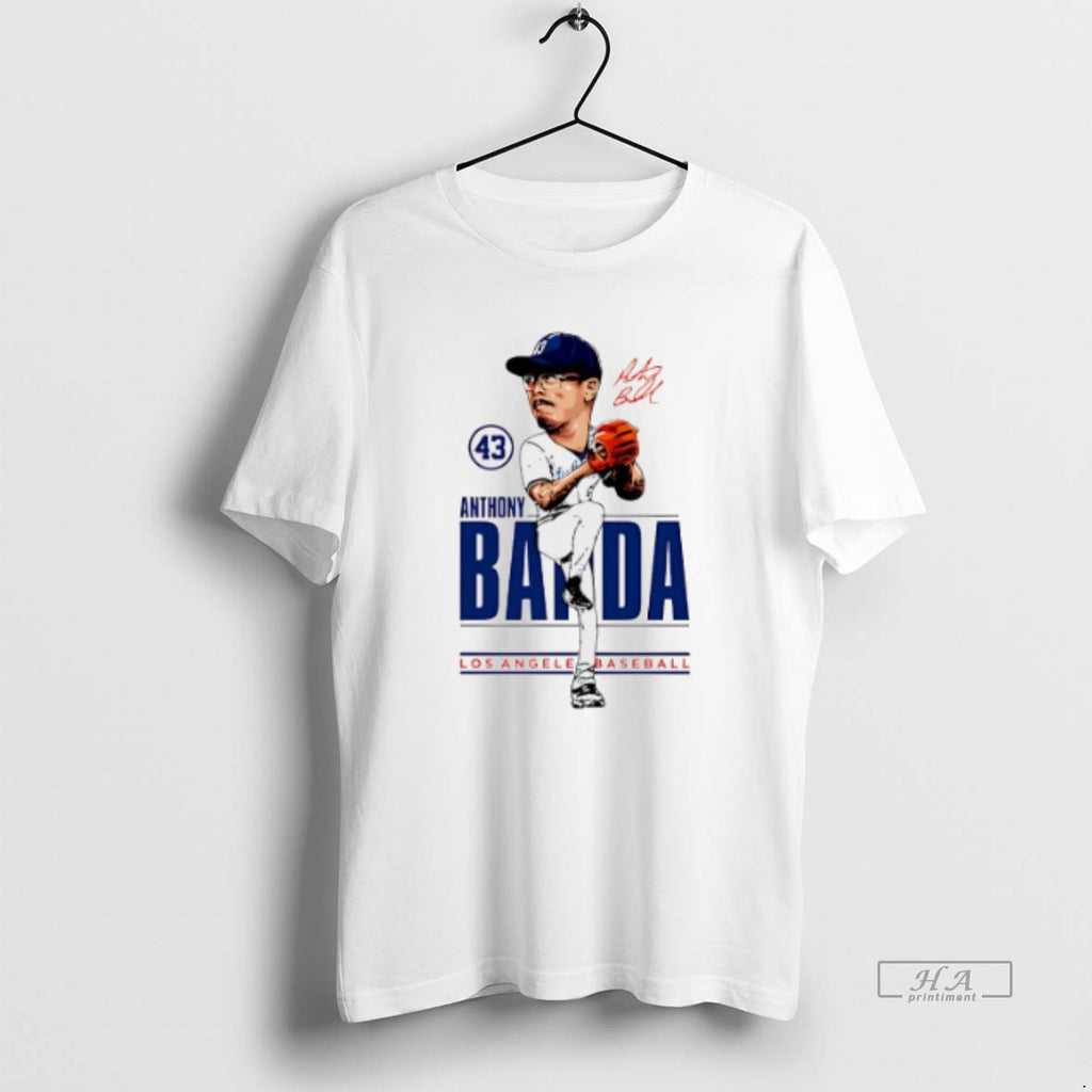 Official Trendy Anthony Banda Los Angeles Dodgers Caricature 2025