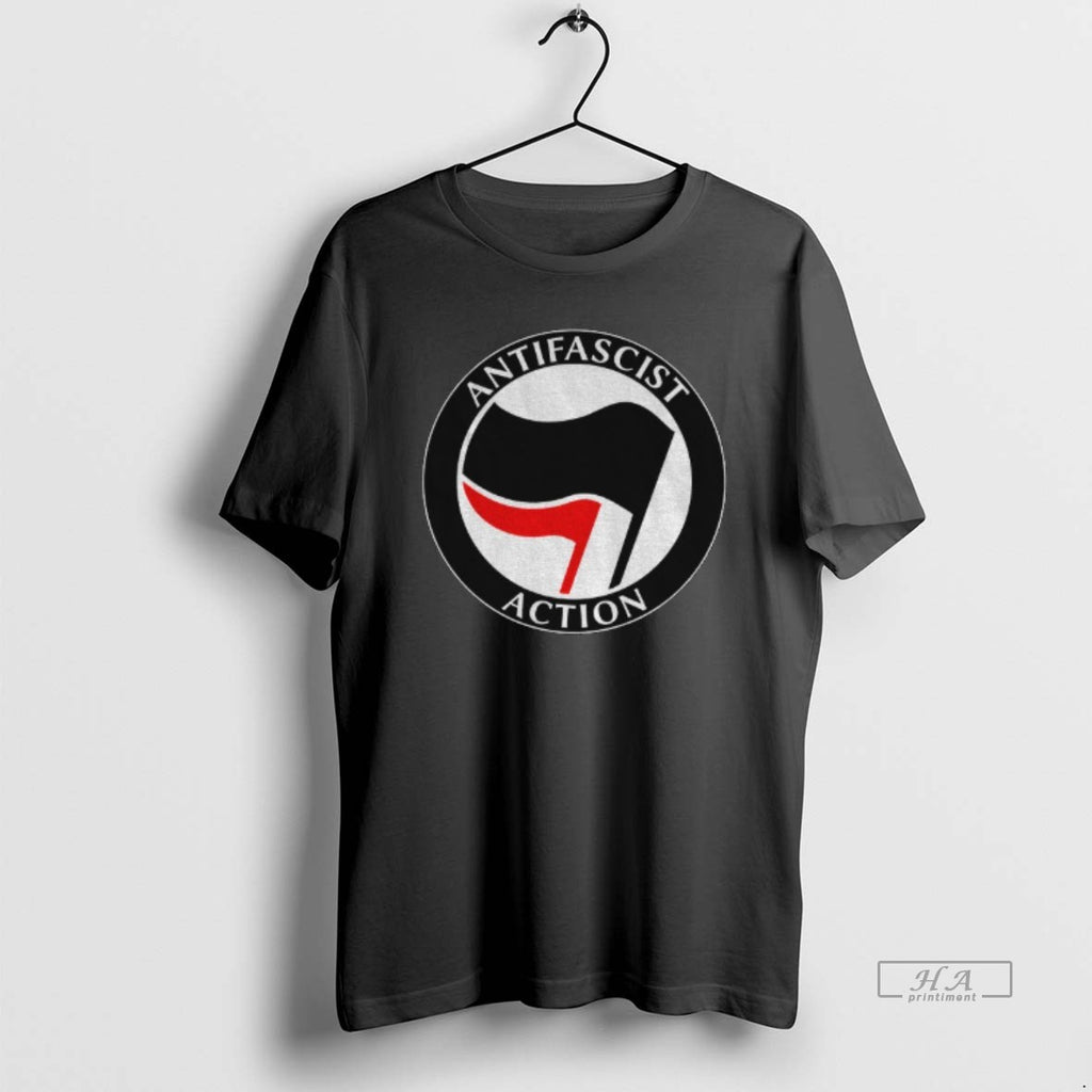 Official Trendy Antifascist Action Flag Logo Political