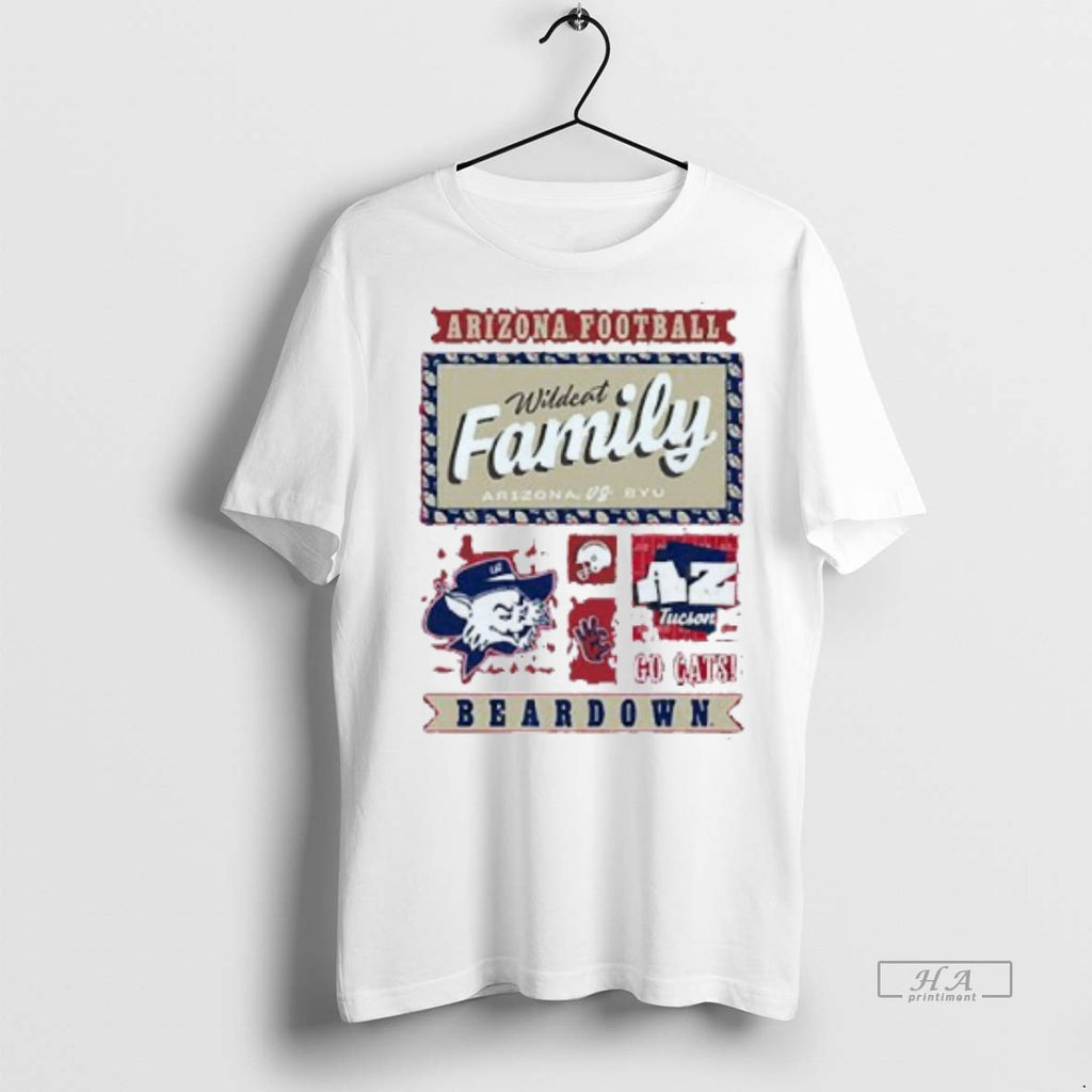 Official Trendy Arizona Wildcats Game Day 2025 Family Weekend Beardown Mens White Tee Tee Sweater