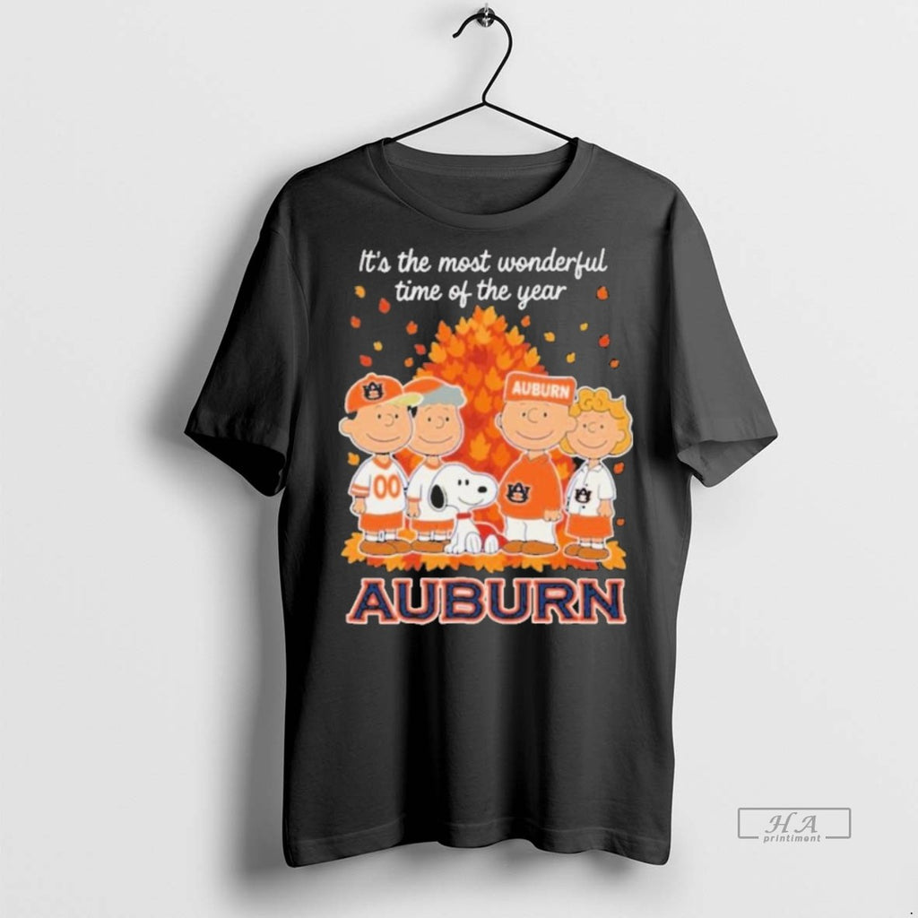Official Trendy Auburn Tigers X Peanuts Fall Its The Most Wonderful Time Of The Year